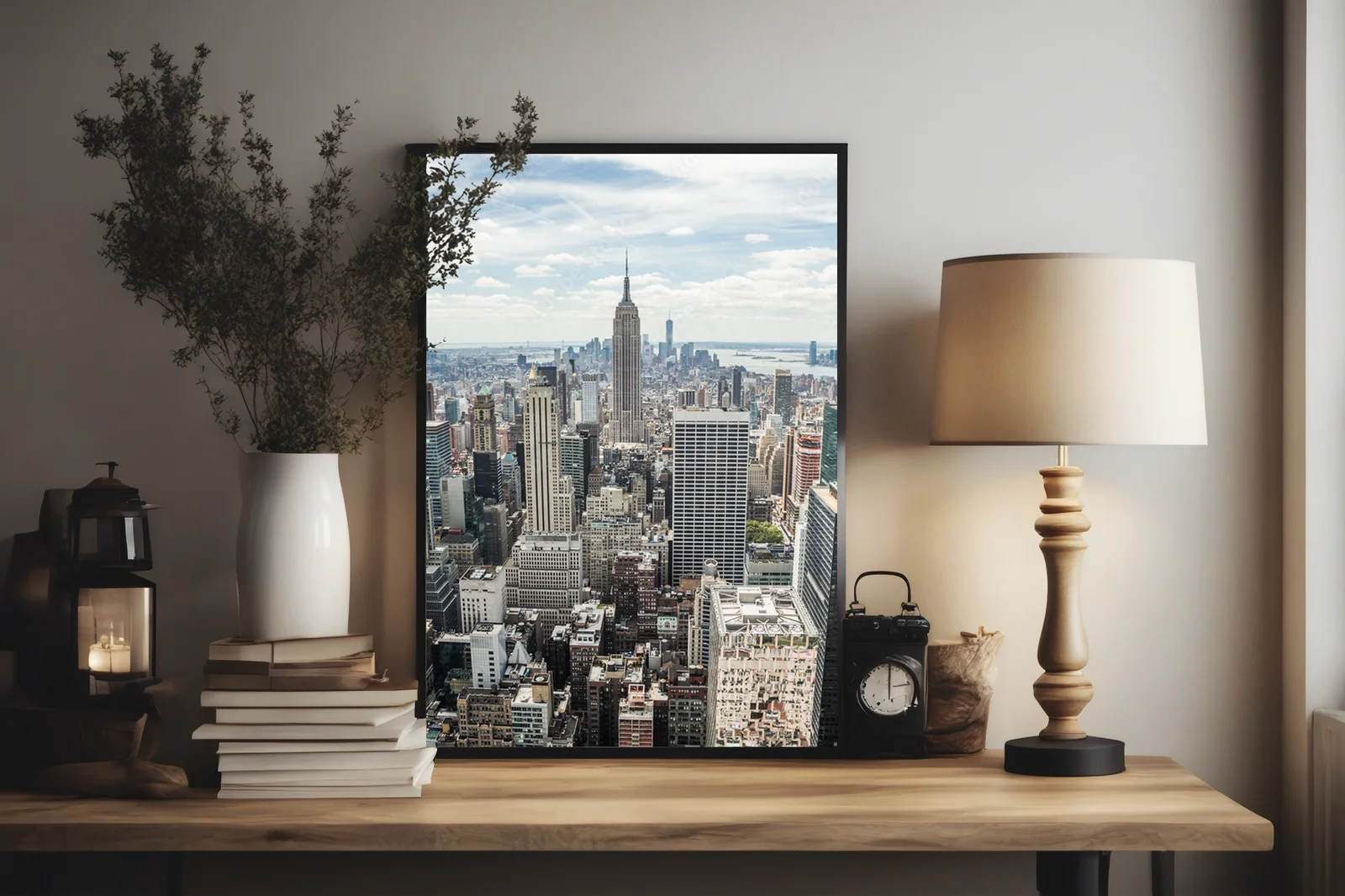 Stonowane kolory Manhattan w promieniach słońca