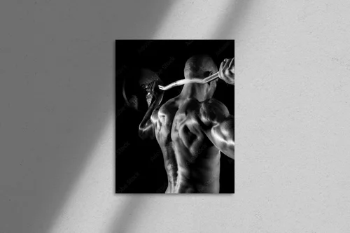 Siła i determinacja w monochromatycznej formie