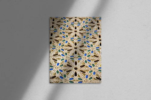 Arabska harmonie: geometryczne kształty w czerni