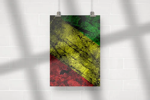 Kolory rasta na zgrzebnym tle betonu