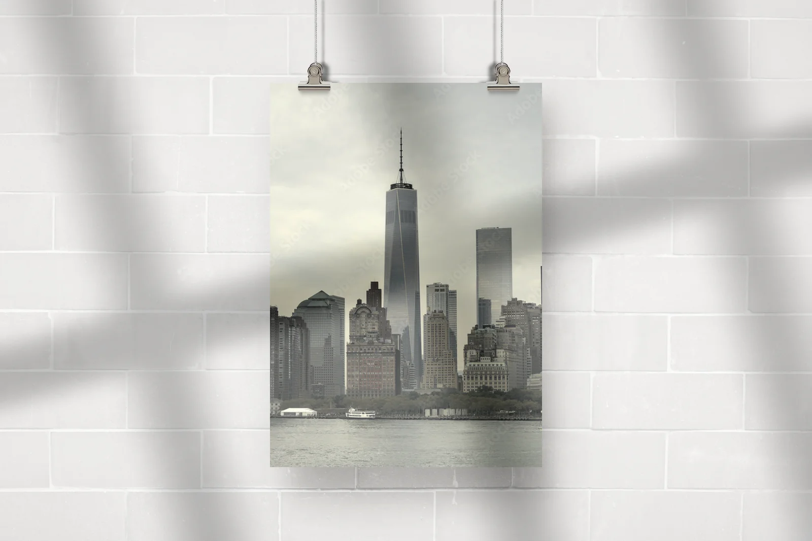 Przyciągające spojrzenie Manhattan w pastelowych tonach