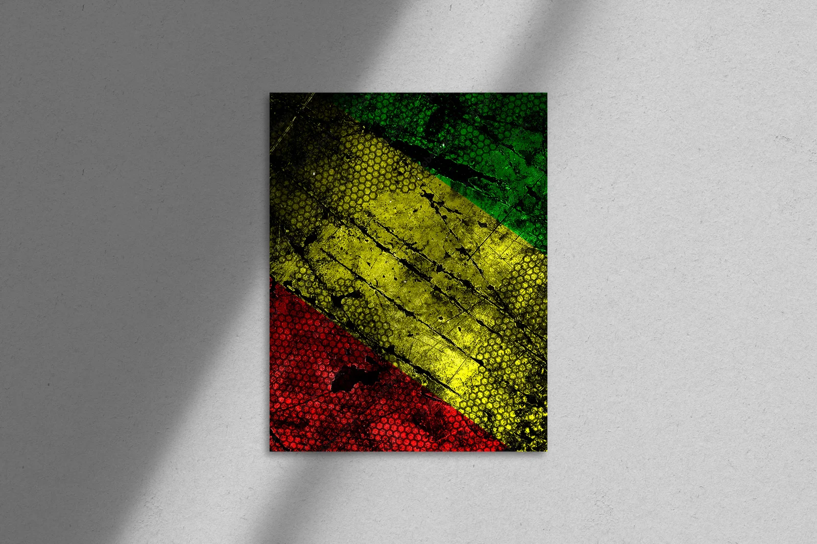 Kolory rasta na zgrzebnym tle betonu