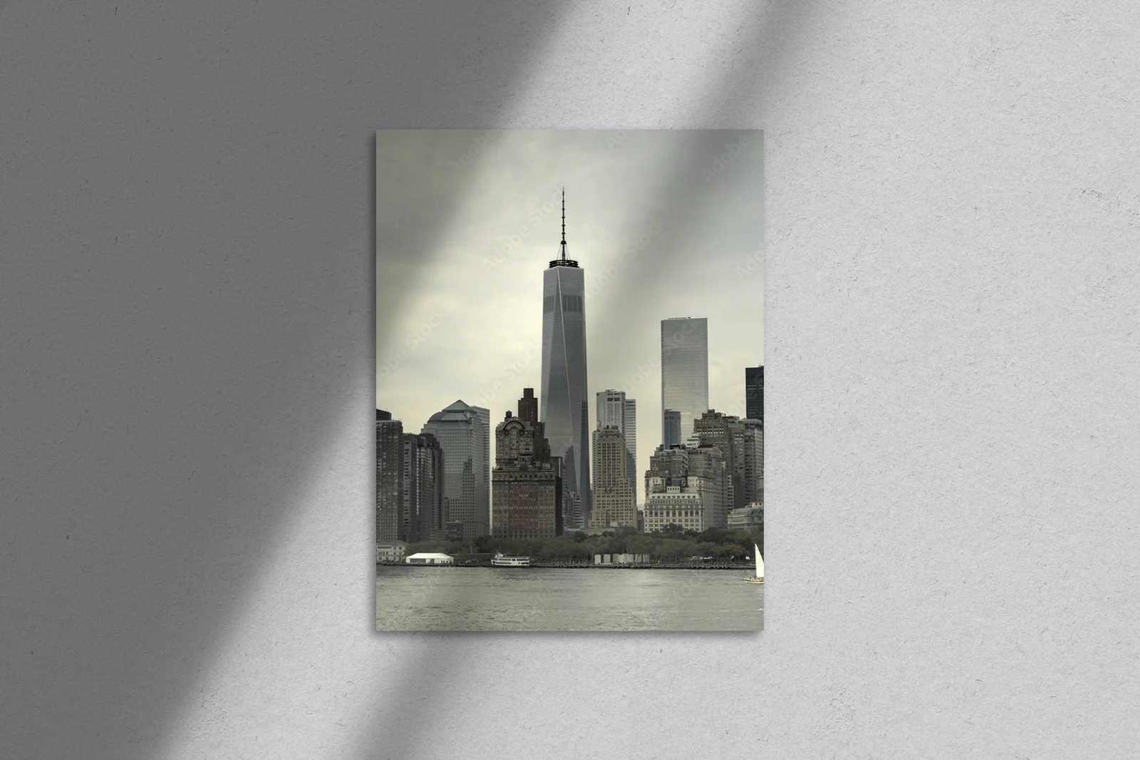 Przyciągające spojrzenie Manhattan w pastelowych tonach