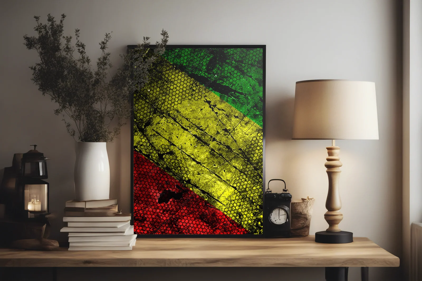 Kolory rasta na zgrzebnym tle betonu