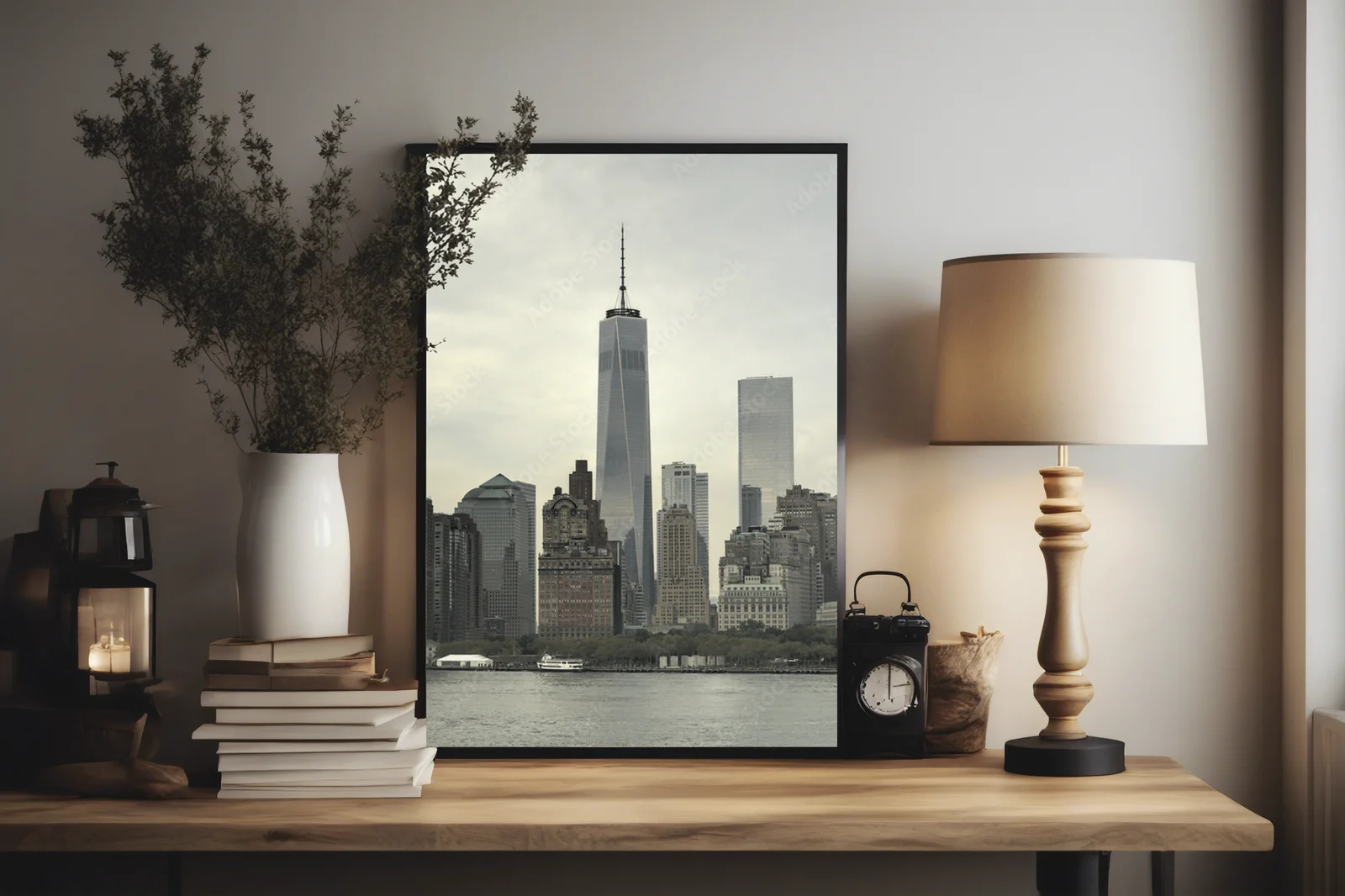 Przyciągające spojrzenie Manhattan w pastelowych tonach
