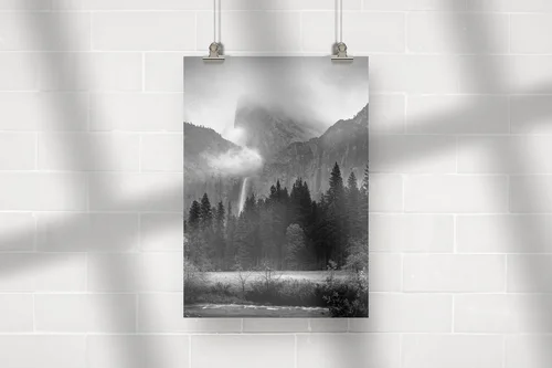 Mistyczne pejzaże Yosemite w czerni i bieli