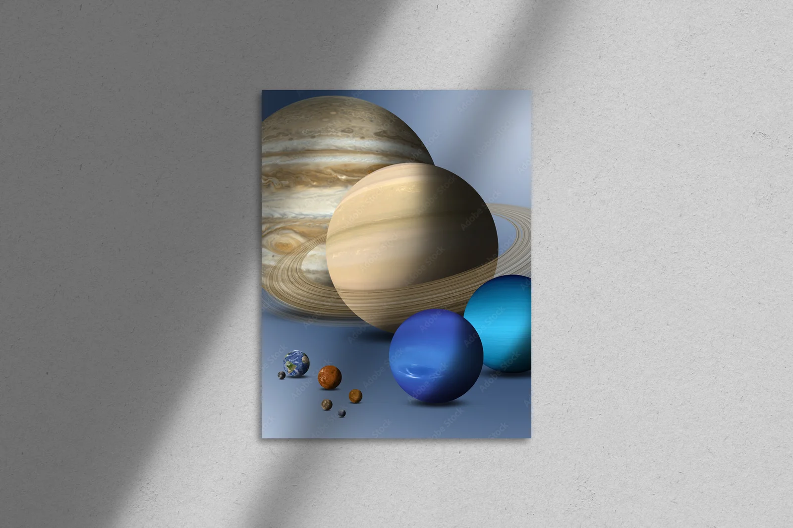 Eksploracja kosmicznych planet w głębokich odcieniach
