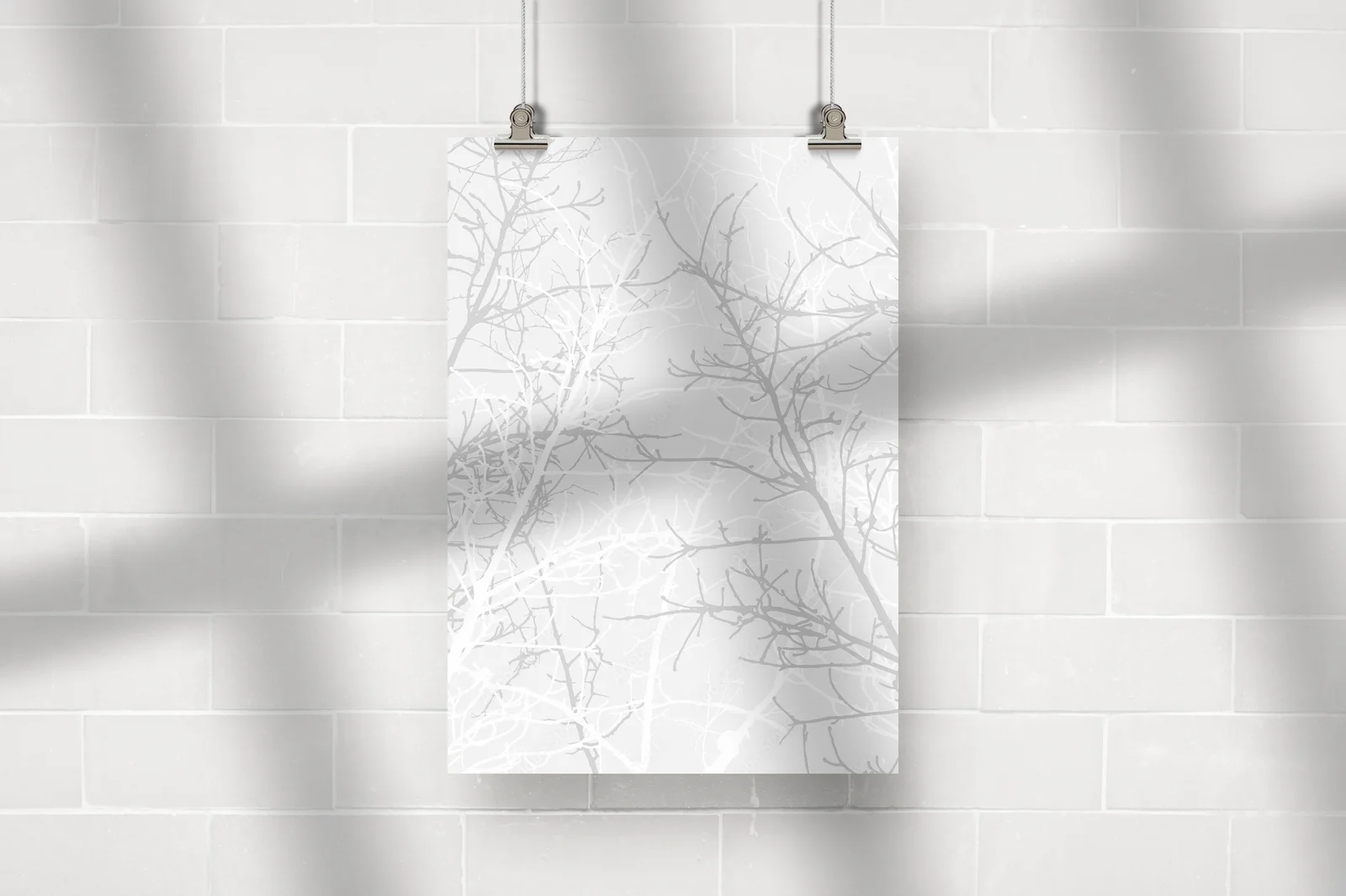 Wiosenne odcienie drzew w monochromatycznej harmonii