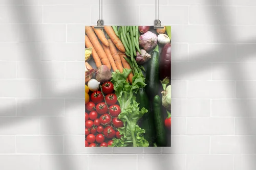 Naturalna świeżość letnich warzyw w głębokich odcieniach