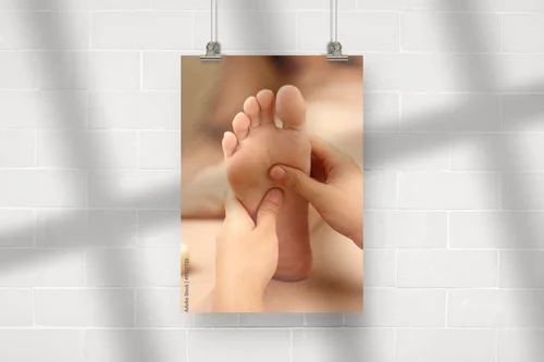 Refleksoterapia stóp w subtelnych odcieniach