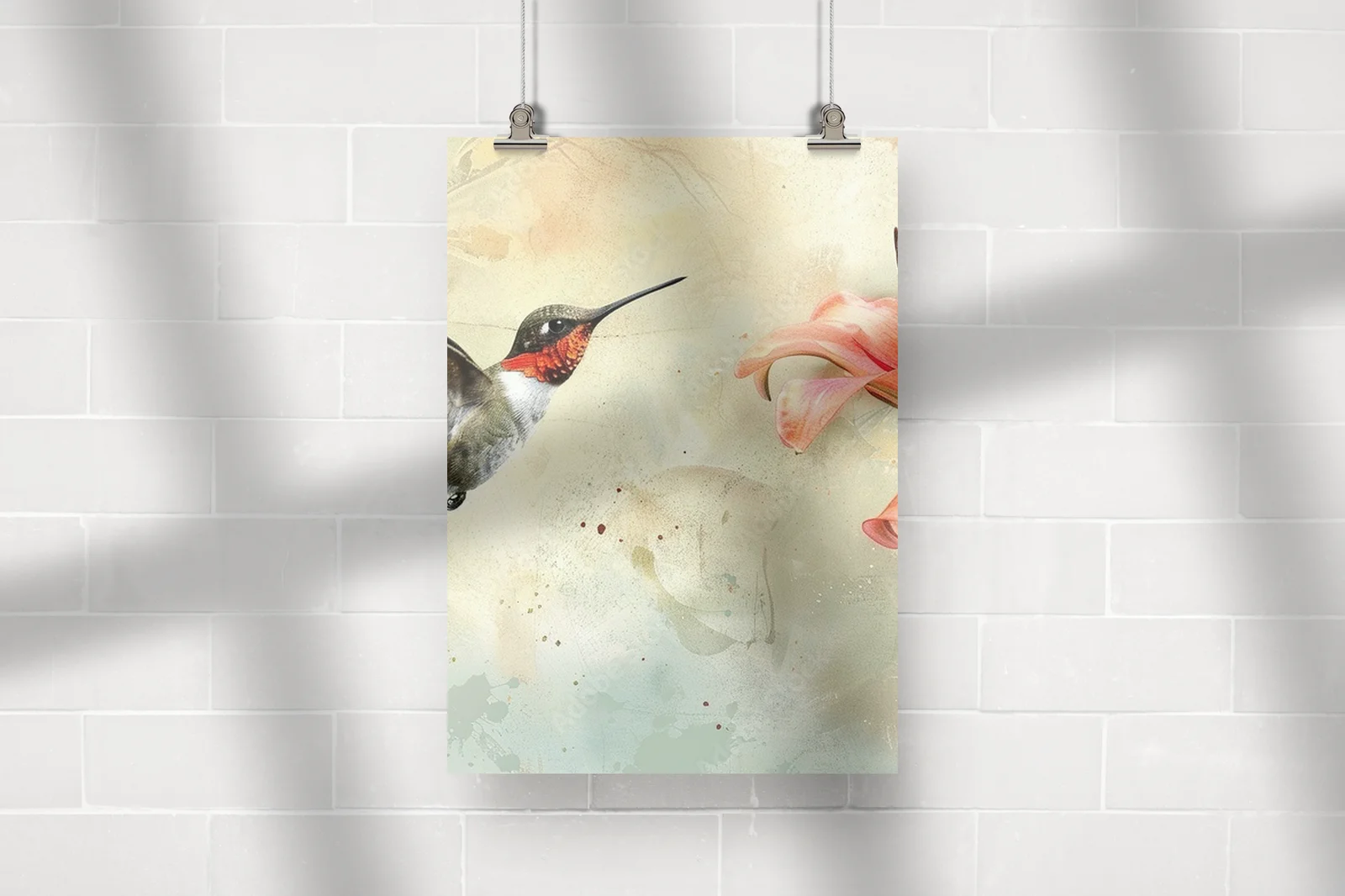 Majestatyczne kolibry w pastelowych odcieniach
