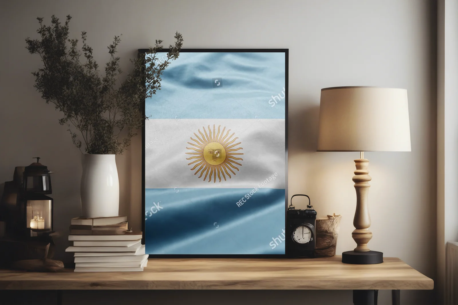 Argentyńska flaga w wietrze – symbol patriotyzmu