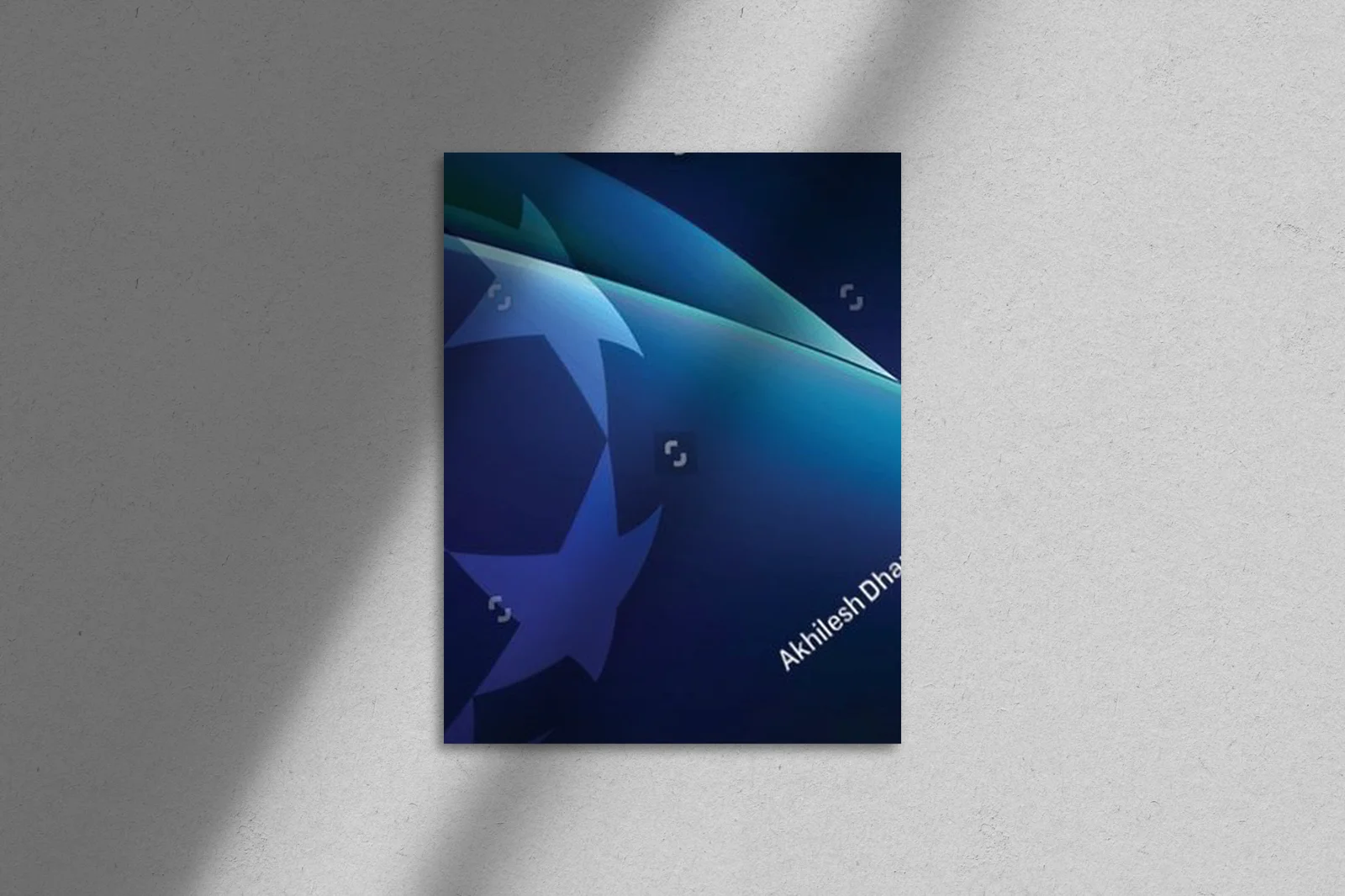 Futurystyczna kompozycja w błękicie stadionu