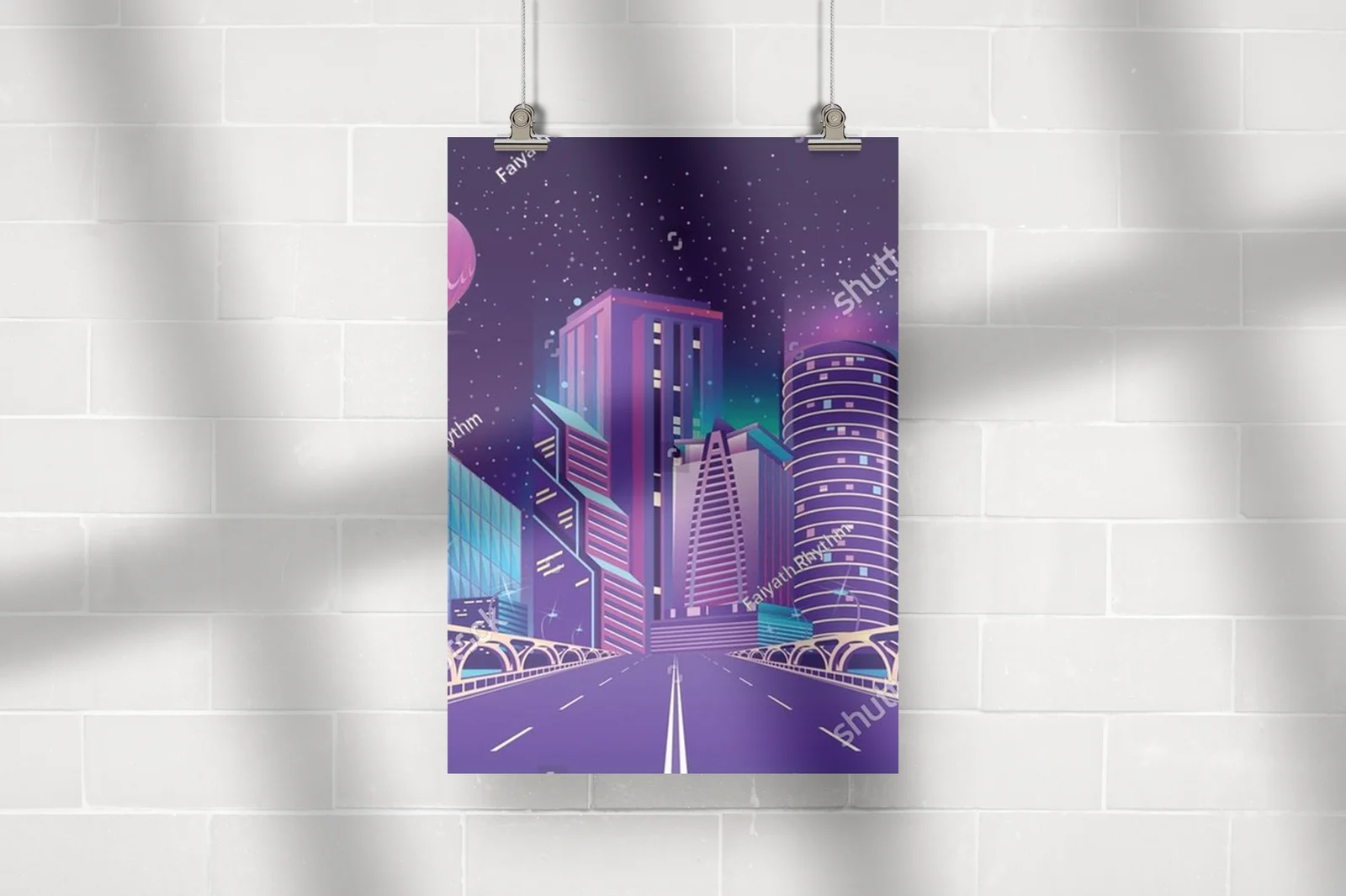 Futurystyczne miasto w neonowych barwach