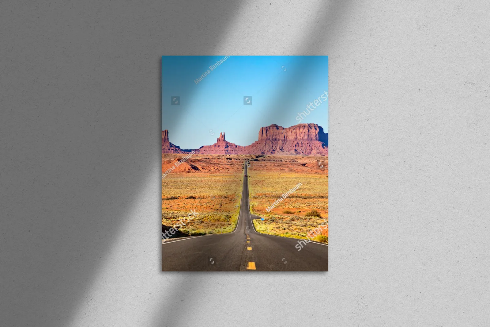 Szlak i wspomnienie Monument Valley w zachodnim USA