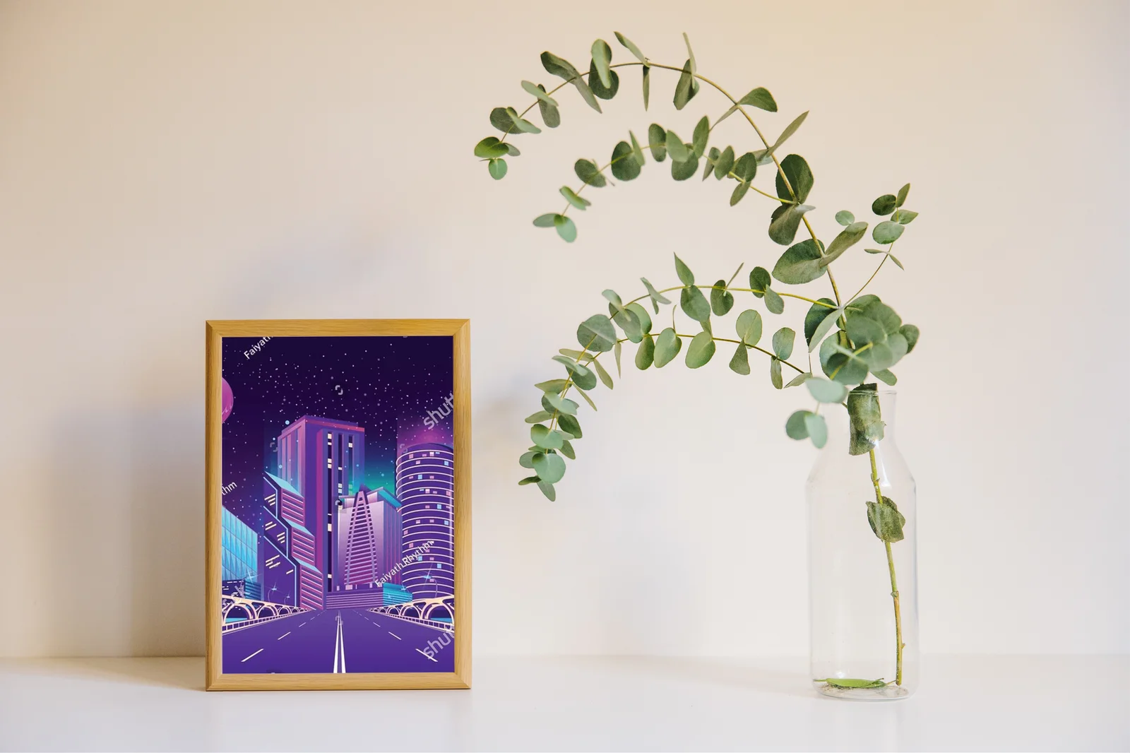 Futurystyczne miasto w neonowych barwach