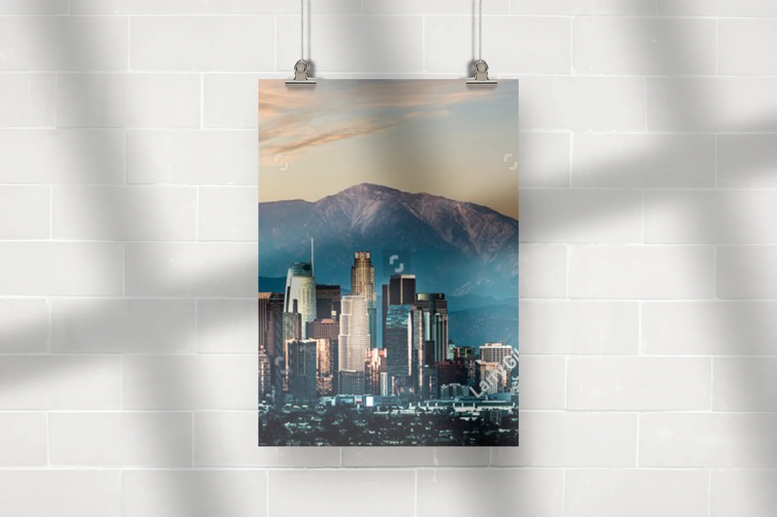 Urok Los Angeles o zachodzie słońca