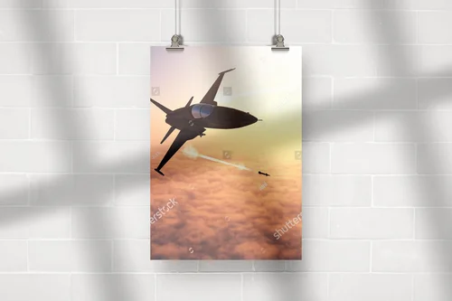 Nowoczesny jet w odcieniach nieba