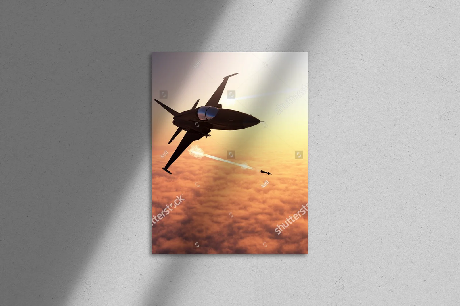 Nowoczesny jet w odcieniach nieba