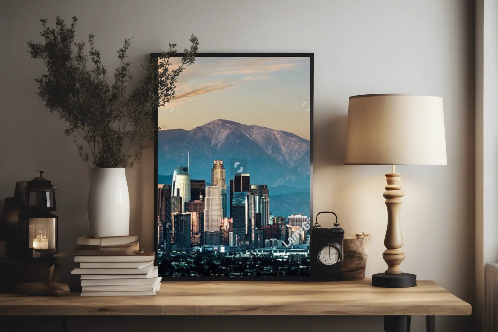 Urok Los Angeles o zachodzie słońca