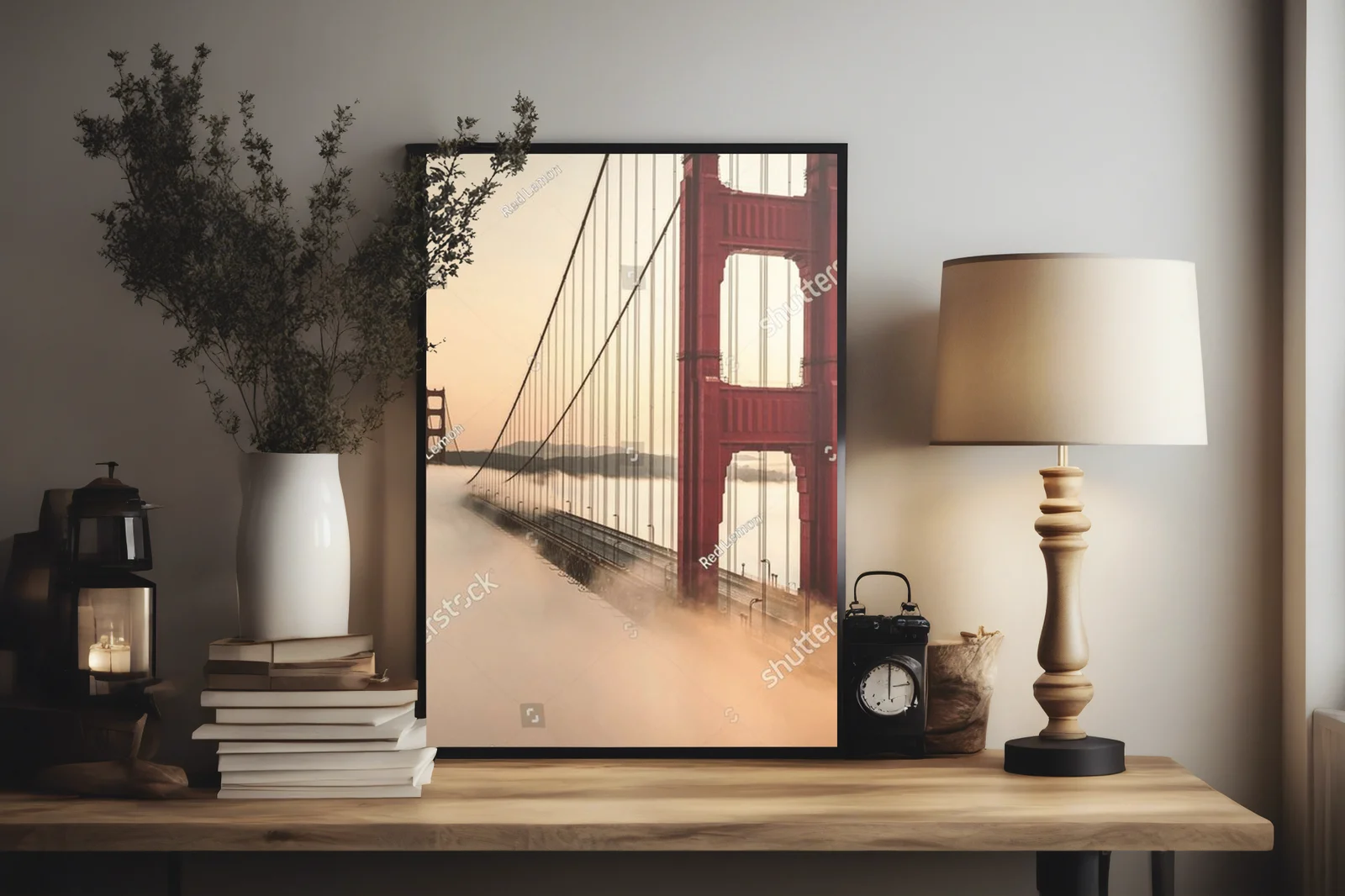 Majestatyczny wschód słońca nad Golden Gate