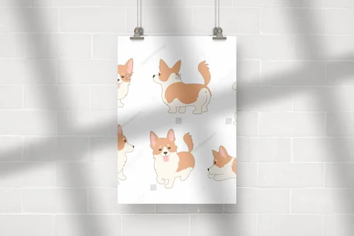 Urocze koronkowe corgi w aksamitnej bieli