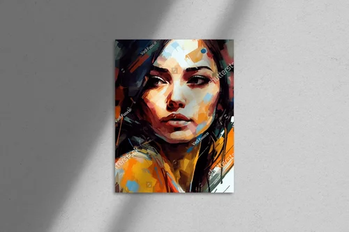 Zmysłowy portret młodej kobiety w pastelowych odcieniach