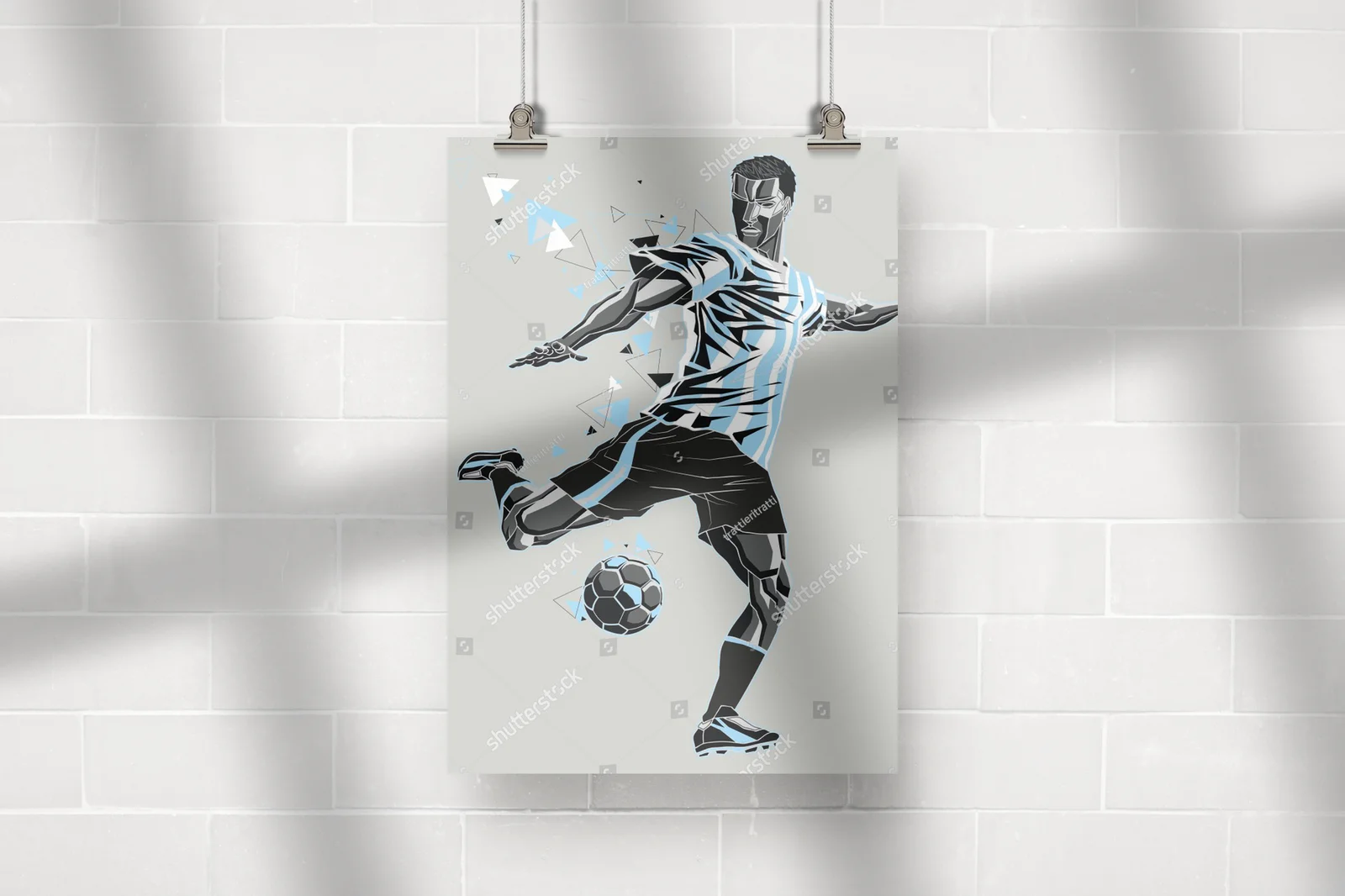 Soccerowe pasje w szaro-niebieskich odcieniach