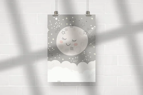 Urokliwa ilustracja kosmiczna dla dzieci