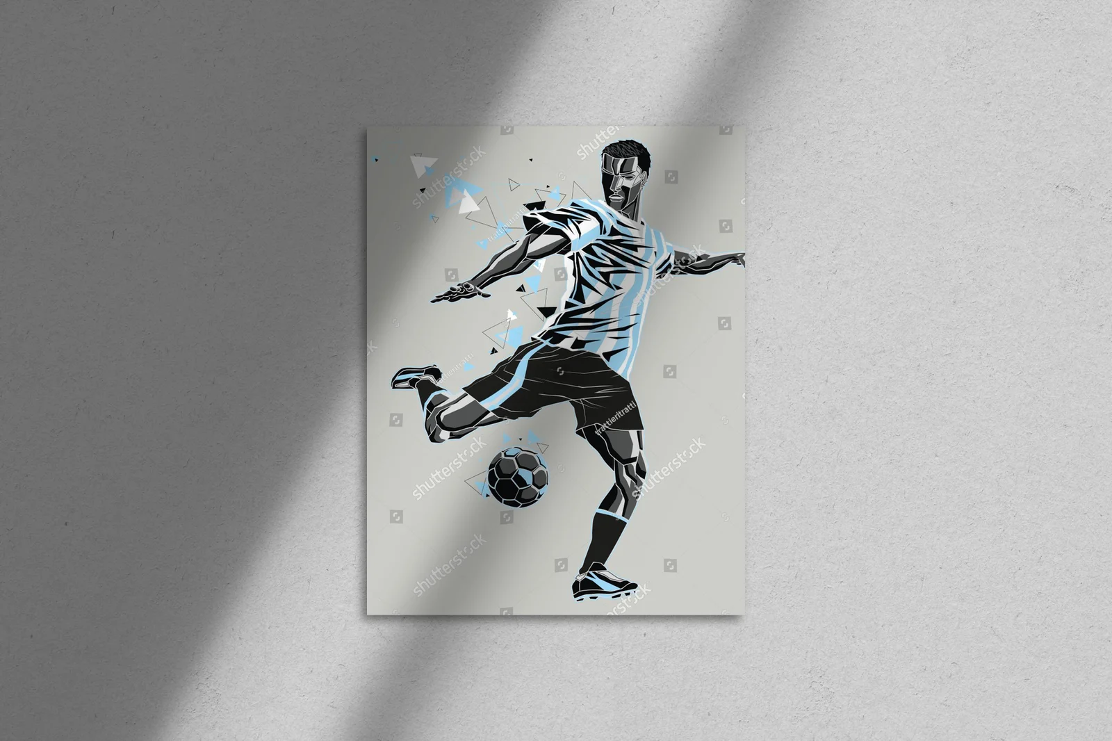 Soccerowe pasje w szaro-niebieskich odcieniach