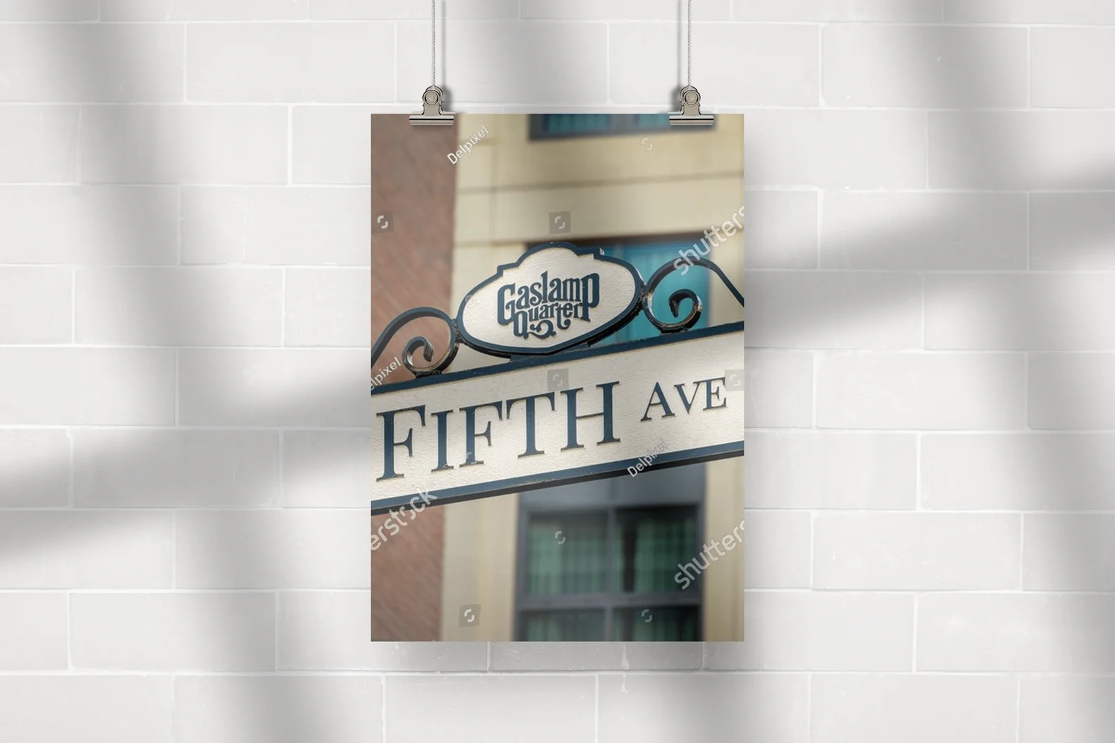 Retro znak Fifth Avenue w sercu San Diego