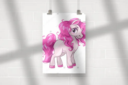 Urocza księżniczka w pastelowym świecie pony