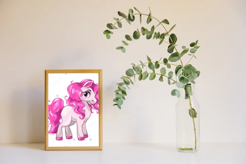 Urocza księżniczka w pastelowym świecie pony