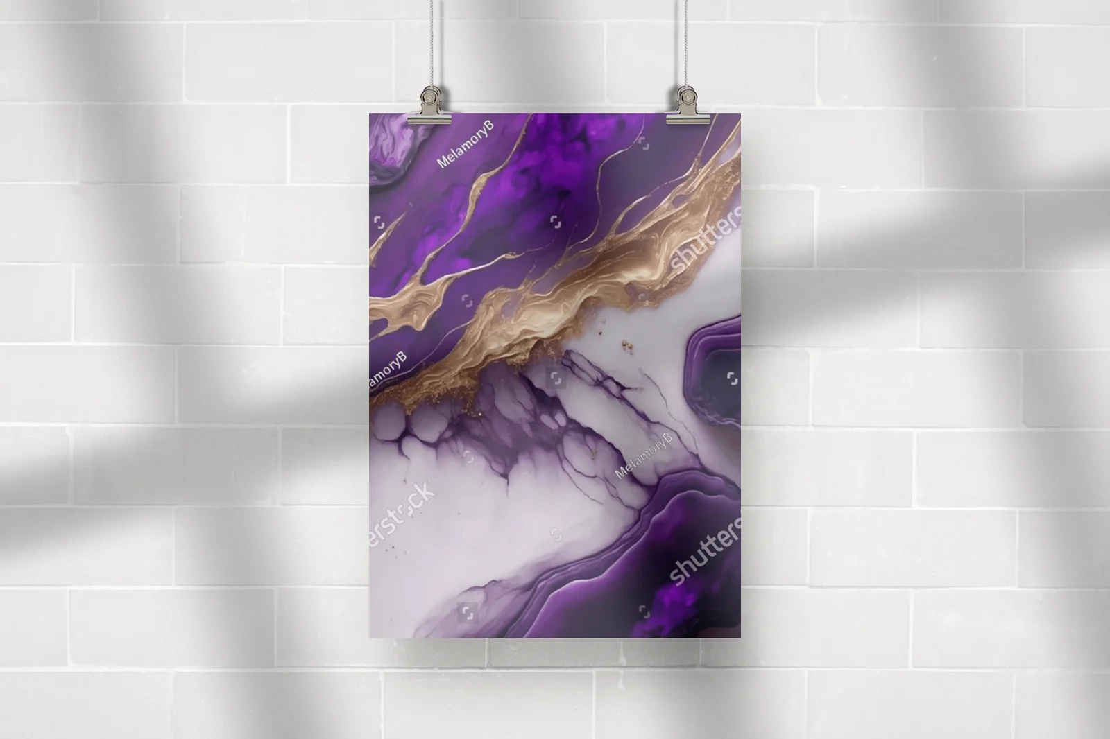 Luksusowe akwarele w purpurowych odcieniach