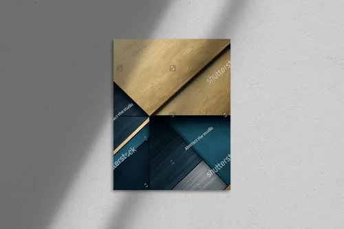 Zachwycająca geometria w złotych akcentach