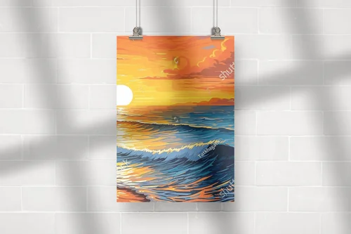 Zachwycający seascape w letnich kolorach