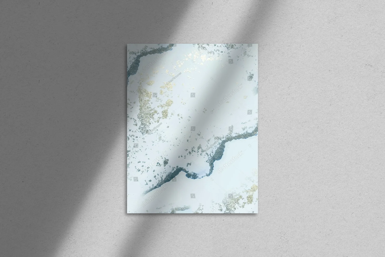 Luminous Blue Watercolor Marble Elegance