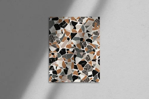 Nowoczesna marmurowa aranżacja z terrazzo