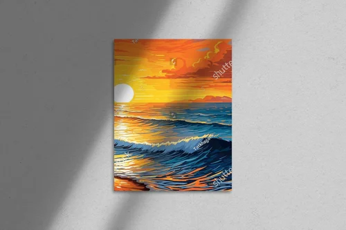 Zachwycający seascape w letnich kolorach