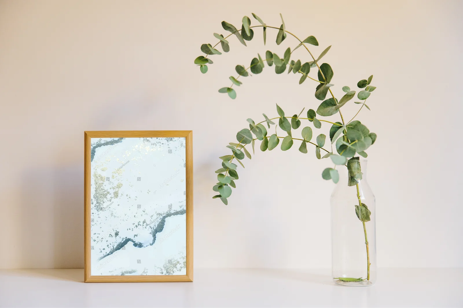 Luminous Blue Watercolor Marble Elegance