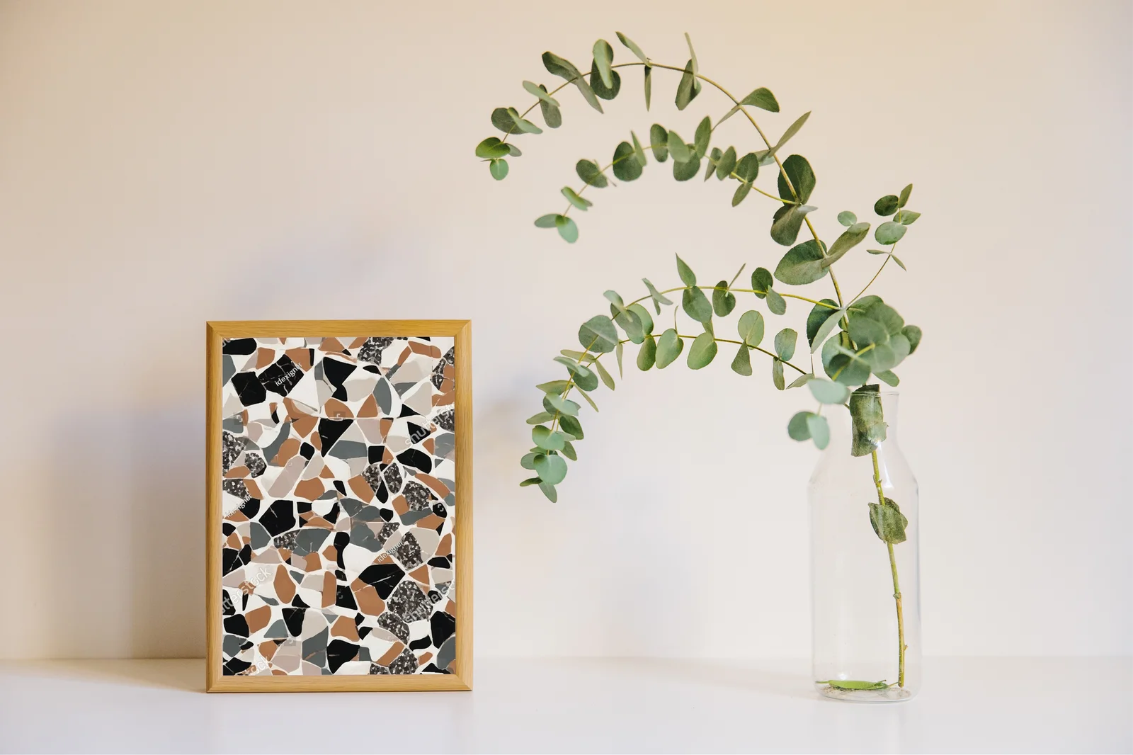 Nowoczesna marmurowa aranżacja z terrazzo