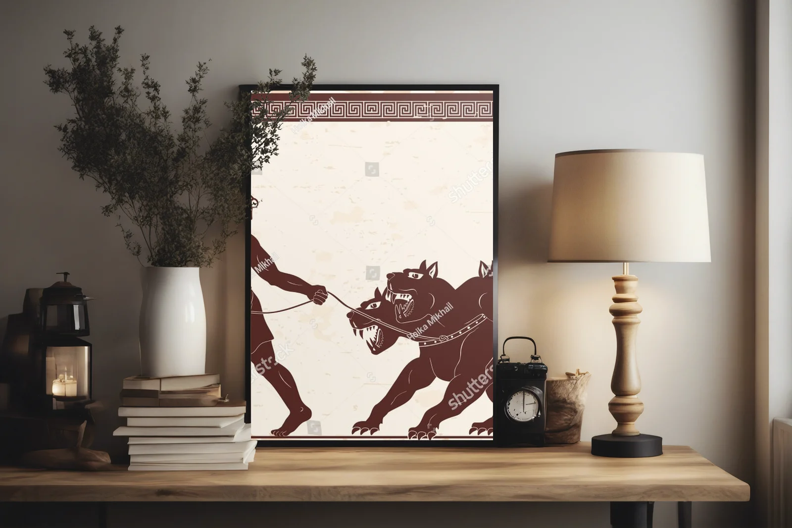 Hercules i Cerberus: Mityczna aranżacja w duchu Grecji