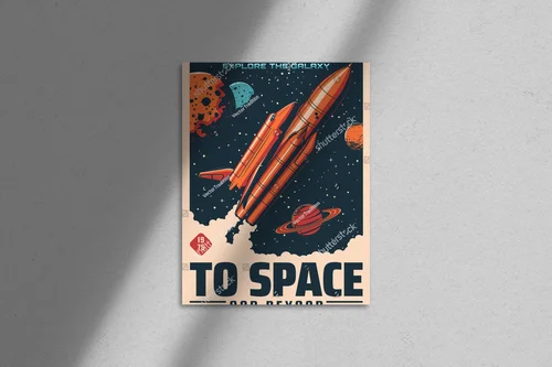 Kosmiczna podróż w retro stylu