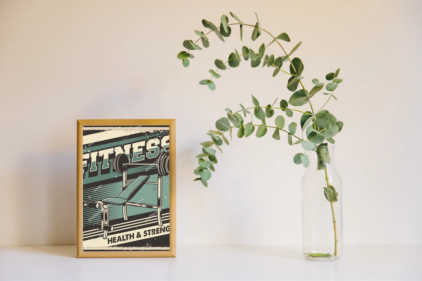 Retro ilustracja dla pasjonatów fitness