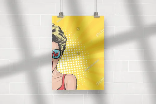 Pop-artowa piękność w promiennych barwach