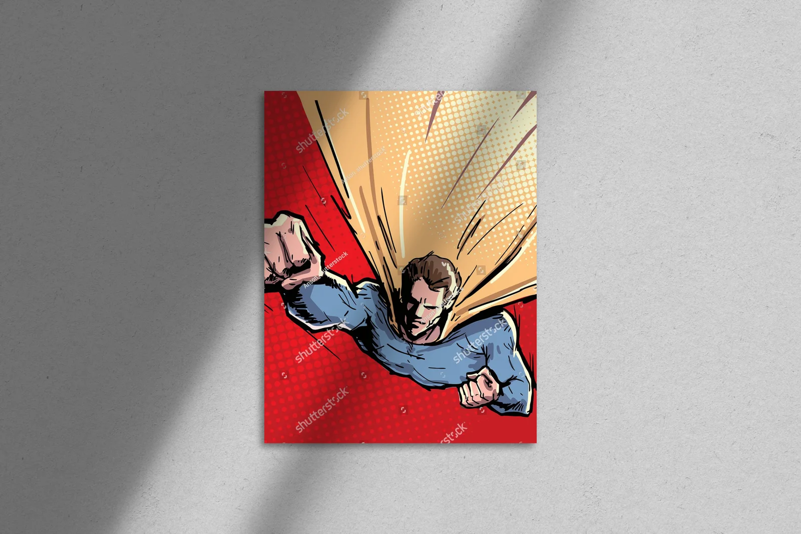 Superbohaterowie w biurowym stylu retro