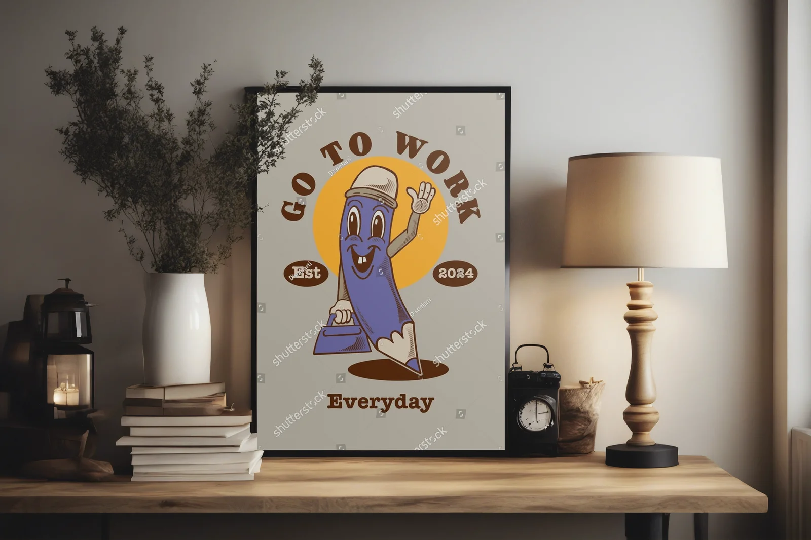 Wintage'owe magiczne stwory w retro barwach