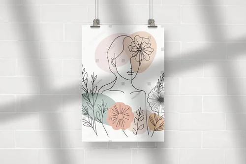 Kwiatowe inspiracje w minimalistycznym stylu