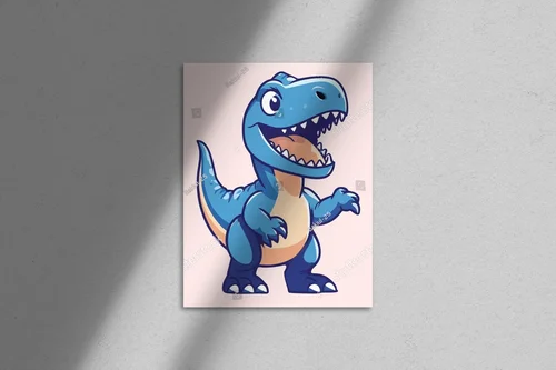 Urocze dinozaury na letnim, plażowym szaleństwie