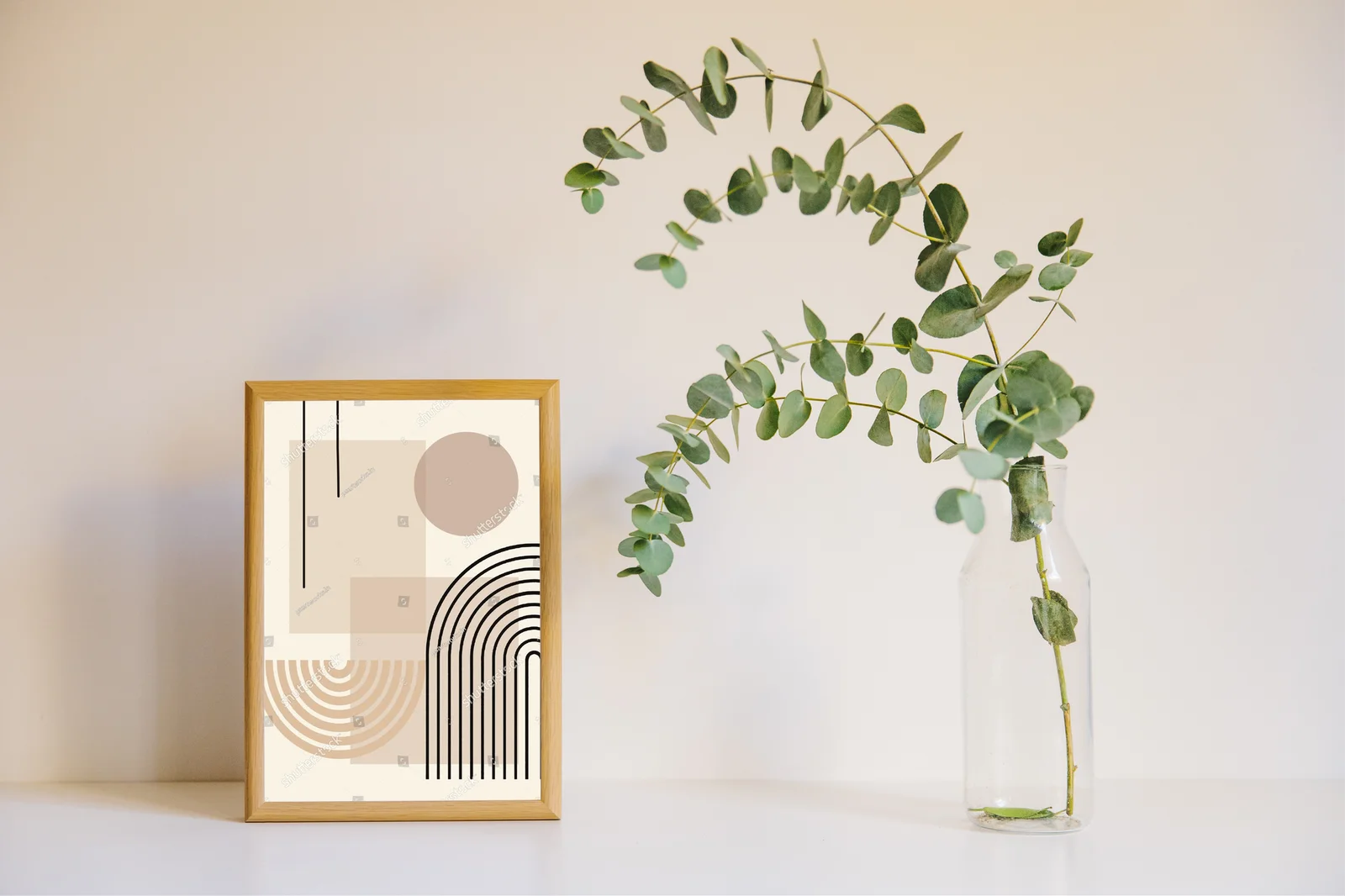 Boho abstrakcja w harmonijnych odcieniach beżu